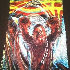 Star Wars Chewbacca Men’s T-shirt, Brown, Large